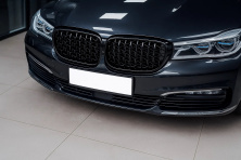 Ніздрі Diamond Black (2016-2019, чорний глянець) BMW 7 серія G11/G12 2015-2022 рр.
