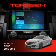 Штатна магнітола Torssen Honda Civic 16-18 F9432 4G Carplay DSP