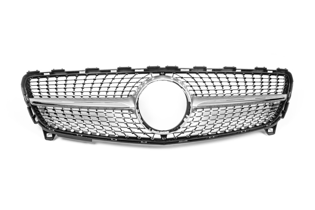Передня решітка Diamond SIlver (2015-2018) для Mercedes A-сlass W176 рр