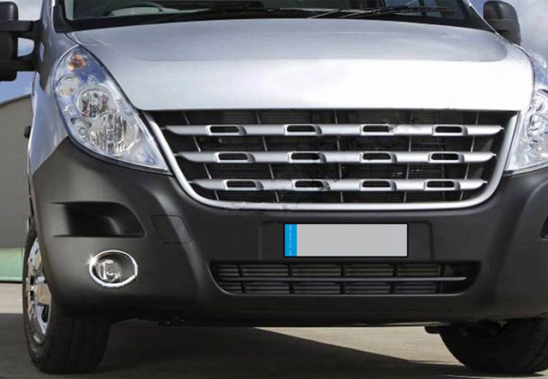 Накладки на противотуманки (2 шт., нерж.) для Nissan NV400 2010-2024 рр