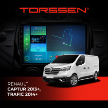 Штатна магнітола Torssen Renault Captur 2013+, Trafic 2014+ F9232 4G Carplay DSP
