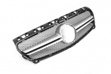 Передня решітка AMG Silver (2012-2015) Mercedes A-сlass W176 2012-2018 рр.