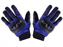 Перчатки (чорний із синім текстиль size L) MS06 AMG