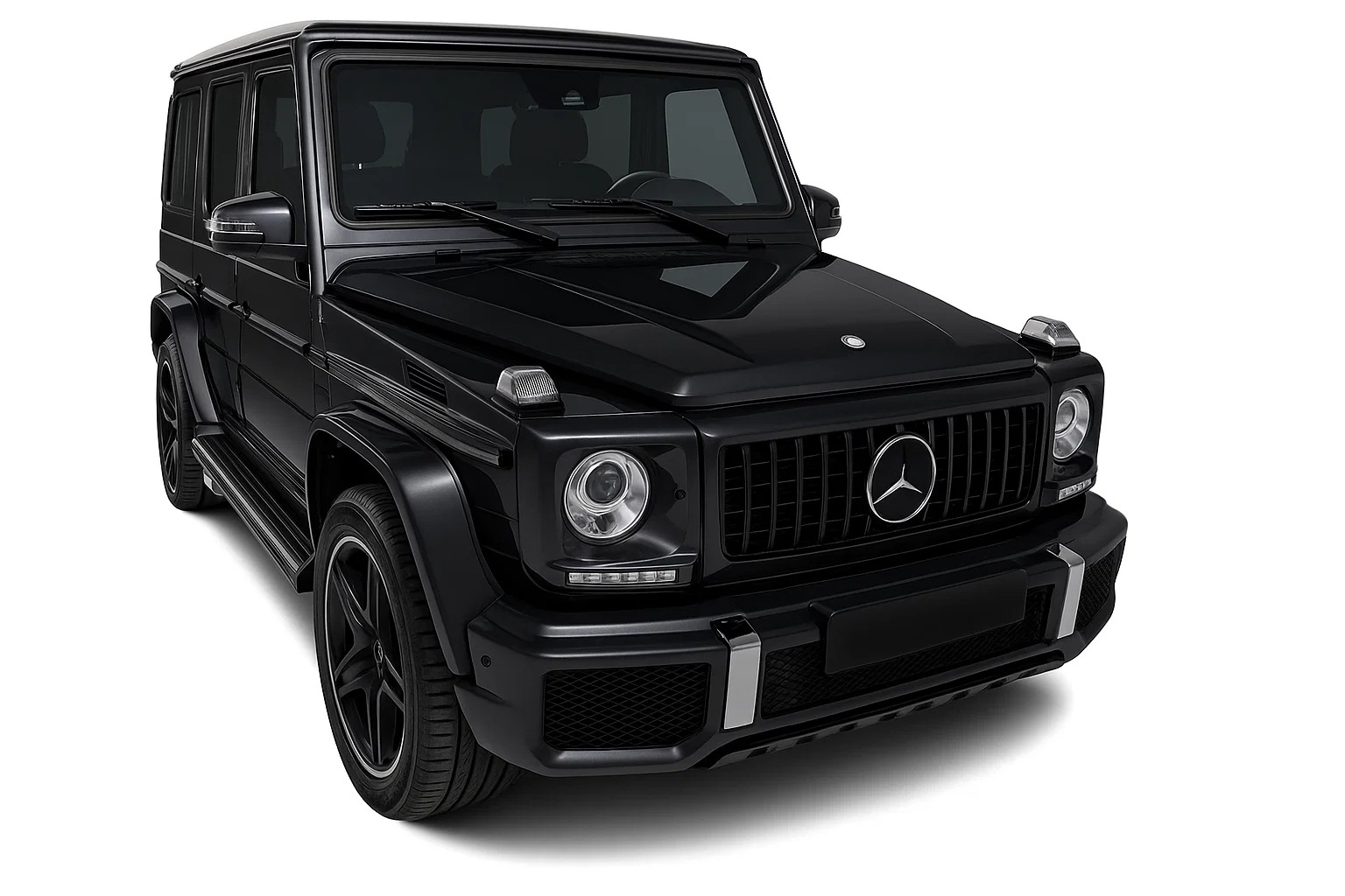 Передня решітка (GT Panamericana, без хрому) Повністю чорна для Mercedes G сlass W463 1990-2018 рр