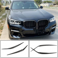 Вії на фари (2018-2021, Карбон) BMW X3 G01 2018- рр.