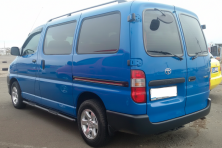 Бічні труби Black (2 шт., нерж) Toyota HiAce