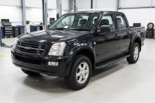 Бокові пороги Bosphore Black (2007-2012, 2 шт., Алюміній) Isuzu D-Max 2002-2011 рр.