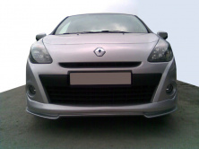 Накладка на передній бампер V2 (під фарбування) для Renault Clio III 2005-2012 рр