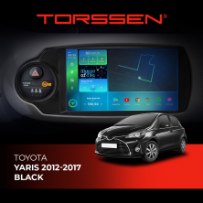 Штатна магнітола Torssen Toyota Yaris 2012-2017 black FL9 4+64Gb 4G Carplay DSP