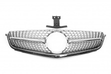 Передня решітка Diamond Silver (для C63) 2012-2015 для Mercedes C-class W204 рр