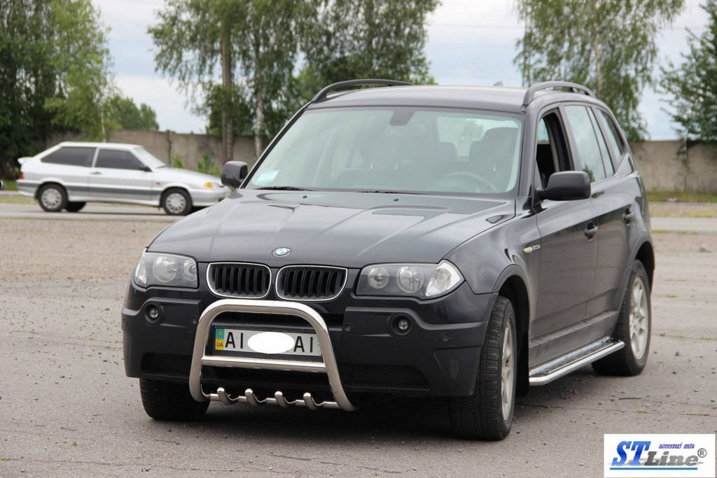 Кенгурятник (нерж.) 51 мм для BMW X3 E-83 2003-2010 рр