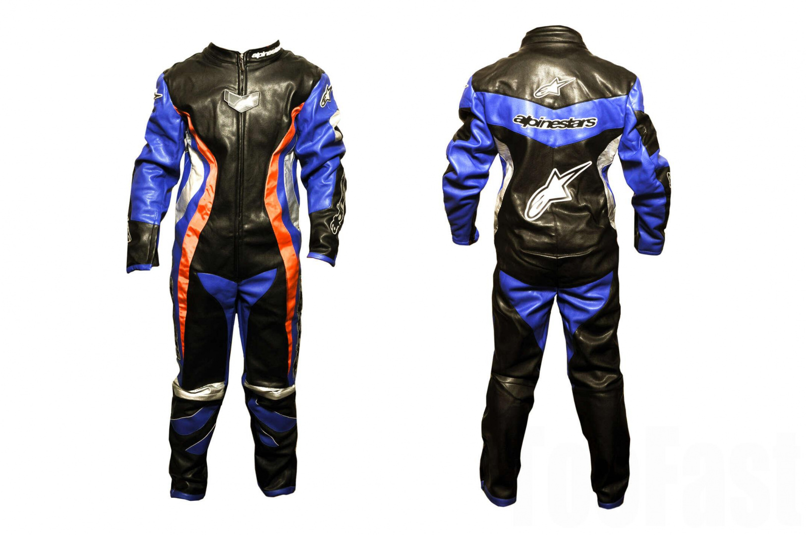 Комбинезон кожзам (size:L, черно-синий) ALPINESTARS