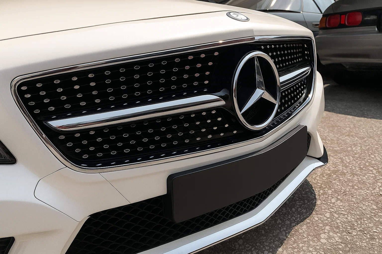 Передня решітка 2011-2014 (Diamond Silver) для Mercedes CLS C218 рр