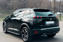 Бокові пороги Bosphore Grey (2 шт., Алюміній) Peugeot 2008 2019- рр.