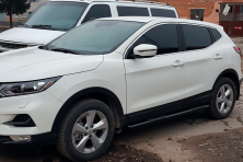 Бічні труби Black (2017-2021, 2 шт., нерж.) Nissan Qashqai 2014-2021 рр.