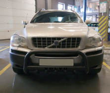 Кенгурятник WT004 Black (нерж) Volvo XC90 2002-2014 рр.