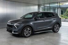 Бокові пороги BlackLine (2 шт., Алюміній) Kia Sportage 2021- рр.