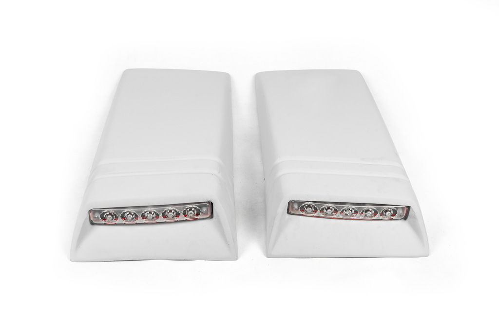Вставки на дах із LED (2 шт, під фарбування) для Volkswagen Amarok 2010-2022 рр