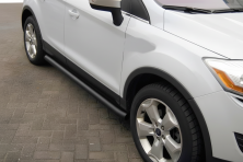 Бічні труби Black (2 шт., Нерж.) Ford Kuga 2008-2013 рр.
