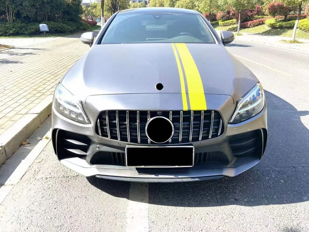 Комплект обвісів з повним заднім бампером (дизайн Black Mamba C63GT) для Mercedes C-сlass W205 2014-2021 рр