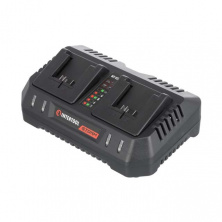 Устройство зарядное для аккумуляторов Li-ion 20 В, ток заряда 4.0+4.0 А, два терминала зарядки