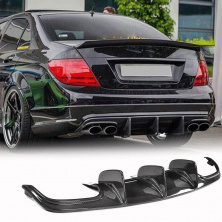 Дифузор заднього бампера V1 (для AMG SD 2008-2011, Карбон) Mercedes C-class W204 2007-2015 рр.