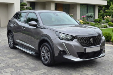 Бокові пороги Vision New Grey (2 шт., Алюміній) Peugeot 2008 2019- рр.
