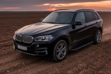 Бокові пороги Tayga Black (2 шт., Алюміній) BMW X5 F15 2013-2018 рр.