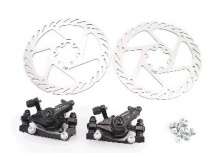 Тормоз Disk-brake передний (F160/R140мм)+задний (F180/R160мм), диски 160мм, крепл. 6 болтов, чёрный DX-2019