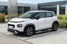 Бокові пороги Tayga V2 (2 шт., Алюміній) Citroen C-3 Aircross 2017-2024 рр.