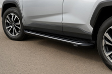 Бокові пороги OEM V2B (2 шт, алюміній) для Toyota Rav 4 2019-2025 рр
