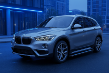 Бокові пороги Maya Blue (2 шт., Алюміній) BMW X1 F48 2015-2022 рр.