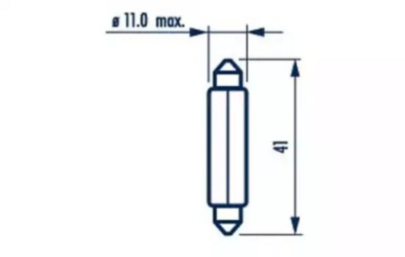 Вказівна лампа Narva 17314 C10W 12V 10W SV8,5