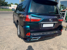 Задній дифузор TRD (2016-2022) Білий колір Lexus LX570/450d 2008-2022 рр.