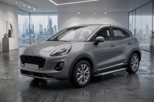 Бокові пороги Line (2 шт., Алюміній) Ford Puma 2019- рр.