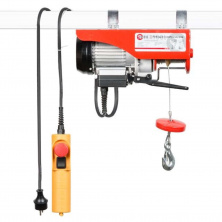 Лебідка електрична 220/230В, 500Вт, 125/250 кг, трос 3.0мм*12м INTERTOOL