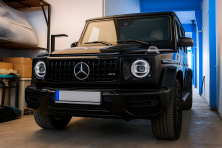 Передня решітка (GT Panamericana, без хрому) Повністю чорна для Mercedes G сlass W463 1990-2018 рр