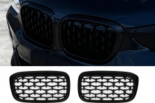Ніздрі Diamond Black (2018-2021, чорна окантовка) BMW X3 G01 2018- рр.