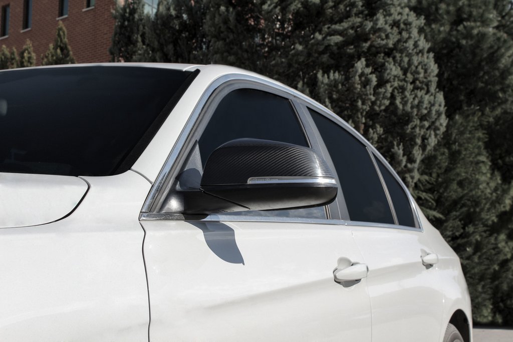 Накладки на дзеркала (2 шт, натуральний карбон) для BMW 1 серія F20/F21 2011-2019 рр
