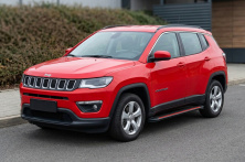 Бокові пороги Maya Red (2 шт., Алюміній) Jeep Compass 2016- рр.