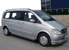 Накладка на передній бампер Brabos Style (під фарбування) для Mercedes Viano 2004-2014 рр