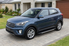Бокові пороги RedLine (2 шт., Алюміній) Hyundai Creta 2014-2020 рр.