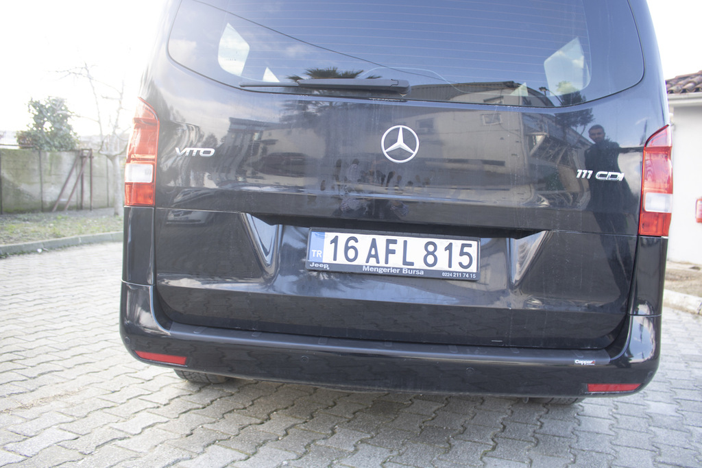Накладка на задній бампер EuroCap (ABS) для Mercedes Vito/V-class W447 2014- рр