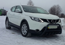 Кенгурятник WT003 Black (нерж) Nissan Qashqai 2014-2021 рр.