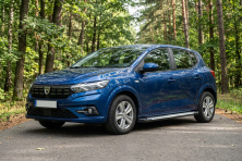 Бокові пороги Allmond Grey (2 шт., Алюміній) Dacia Sandero 2021- рр.