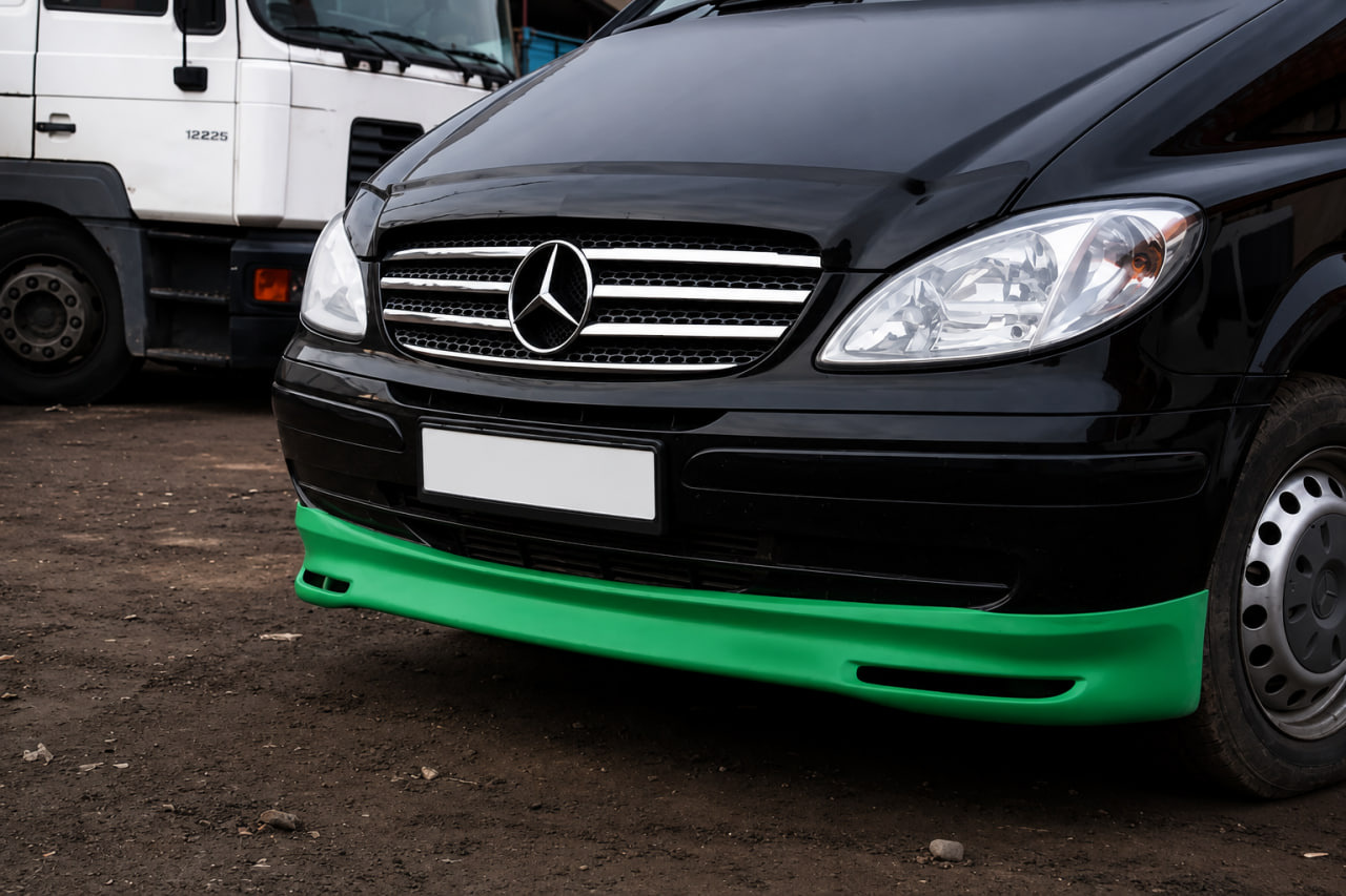 Накладка на бампер BRB V1 (під фарбування) 2004-2010 рік для Mercedes Vito W639 рр