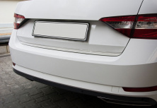 Кромка багажника (нерж) OmsaLine - Італійська нержавіюча сталь для Skoda Superb 2015-2024 рр