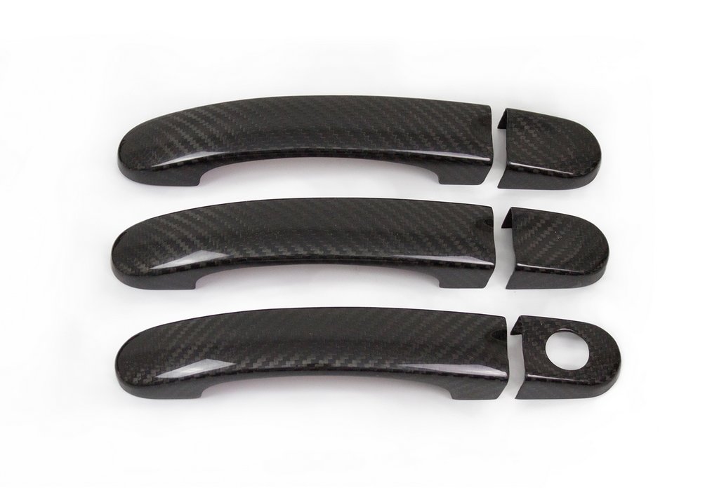 Накладки на ручки (натуральний карбон) 4 ручки для Volkswagen Caddy 2004-2010 рр