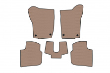Гумові килимки Carsuit (Бежевий) Seat Toledo 2012-2019 рр.