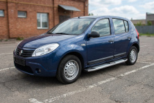 Бокові пороги Mevsim Grey (2 шт., Алюміній) Renault Sandero 2007-2013 рр.